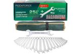 Ключи ROCKFORCE комбинированные (6-28, 30, 32мм) и ключ рожковый 36х41мм, набор 25+1пр. RF-5261P+1 PREMIUM