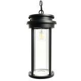 Светильник садово-парковый, 40W 220-240V E27 черный (на цепочке 800мм) PL785