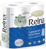 Полотенца бумажные REINA 2-х слойные, 2 рулон