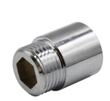 Гайка удлинительная хром ДУ15(1/2") х 40мм ВН