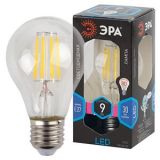 Лампа светодиодная F-LED A60-9W-840-E27  ЭРА (филамент, груша, нейтр.)