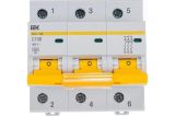 Выключатель автоматический модульный 3п C 100А 10кА ВА47-100 IEK MVA40-3-100-C