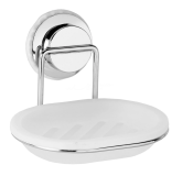 Мыльница для ванной настенная на присоске пластиковая Fora "ATLANT", A036