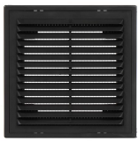 Решетка вентиляционная вытяжная 180*250 с рамкой, материал АВS- пластик. Серия ВР, графит