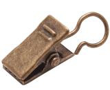 Зажим метал. Антик (уп 10шт)