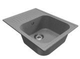 Мойка ML-GM18 КОМФОРТ с крылом, темно-серая (309), 640*490*190мм