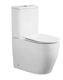 Унитаз-компакт безободковый WAVE ALEO Tornado1.0, гор,ниж,2-кн.арм,сид.полипр,м/л,быстр,Белый глянец
