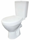 Унитаз-компакт Rosa СОЛО гориз. выпуск, 2-х режимная арм., сиденье полипропилен