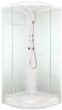 Кабина душевая  без г/м DOMANI-Spa Delight Slim 99, низк. поддон, тонир. стекло, 90*90*218