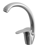Смеситель для кухни 40k MIXLINE МЛ03-032 (ML03-032) выс.излив б/отв бок п/гайку(без подводки)