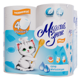 Полотенца бумажные Ь Deluxe двухслойные 4 рул/8