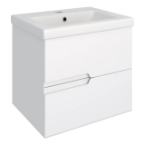 Тумба с умывальником RUNO Стокгольм 60 подвесная белая