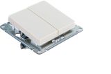 Переключатель проходной 2-кл. СП AtlasDesign 10А IP20 (сх. 6/2) 10AX механизм беж.