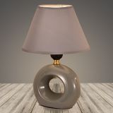 Настольная лампа 18329 серый/серый абажур h280 1х60W E27