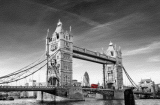 3D Фотообои M618-1 «Лондон черно-белые»  на флиз.осн.Песок (551*252)