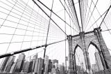 3D Фотообои "Бруклинский мост черно белый " на флиз.осн. (300см*240см) (Песок)