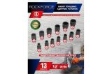 Набор Rock Force головок ударных 13пр.,1/2"(10, 12-15, 17, 19, 21, 22, 24, 27, 30, 32мм),  RF-4139MPB