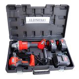 Дрель-шуруповерт FT1902, + УШМ FT1606, + 2 аккумулятора Felisatti