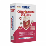Плитонит СуперКамин ОгнеУпор раствор кладочный огнеуп. армированный (до 1200 ⁰С) 20кг /24/