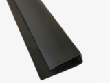Профиль торцевой ПВХ 0,015*0,025 3,0 м (стартовый)  ЮП черный