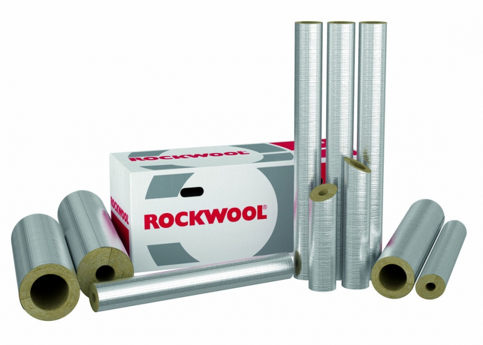 Теплоизоляция труб отопления цилиндрами rockwool